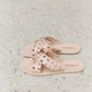 Forever Link Studded Cross Strap Slide Sandal