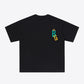 Graphic Round Neck Dropped Shoulder Cotton Tee