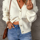 Fringe Detail Button Front Cardigan