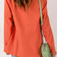 One-Button Padded-Shoulder Blazer
