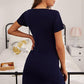 Heart Graphic Short Sleeve Night Dress