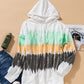 Tie-Dye Drawstring Pullover Hoodie