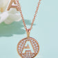 Moissanite A to J Pendant Necklace