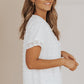 Swiss Dot Round Neck Blouse