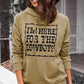 Letter Graphic Hoodie with Kangaroo Pocket