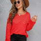 Chevron Two-Tone Fuzzy Sweater