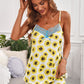 Sunflower Lace Trim Cami and Shorts Lounge Set