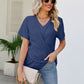 V-Neck Crisscross Short Sleeve Tee