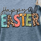 HAPPY EASTER Graphic Round Neck Tee Shirt