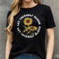 Simply Love Full Size LET YOURSELF BLOOM Graphic Cotton Tee