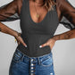 Spliced Mesh Puff Sleeve Blouse