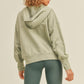 Kimberly C Full Size Zip-Up Drop Shoulder Hooded Jacket in Sage