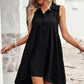 Button Down Collared Sleeveless Dress