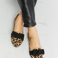 Forever Link Leopard Bow Detail Flats