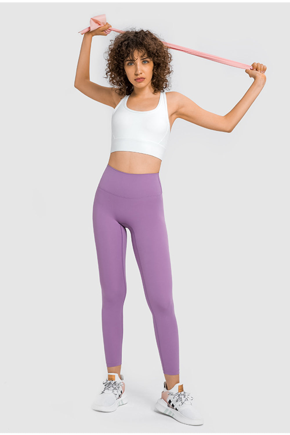 Mesh Panel Racerback Longline Sports Bra