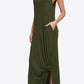Split Spaghetti Strap Maxi Dress with Pockets
