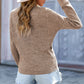 V Neck Wrap Front Knitted Top