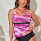 Printed Racerback Tankini Set