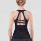 Crisscross Cutout Sports Tank