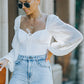 Tied Balloon Sleeve Bodysuit