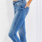 Vervet by Flying Monkey Never Too Late Full Size Raw Hem Cropped Jeans