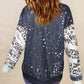MAMA Lightning Graphic Leopard Sweatshirt