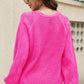 Openwork Raglan Sleeve Cardigan