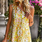 Printed One-Shoulder Tiered Top
