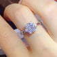 1 Carat Moissanite 925 Sterling Silver Ring