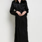 Spliced Lace Tie Waist Satin Robe