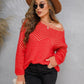 Chevron Two-Tone Fuzzy Sweater