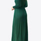 Round Neck Empire Waist Pocket Dress