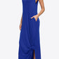 Split Spaghetti Strap Maxi Dress with Pockets
