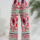 Printed High-Rise Wide Leg Pants