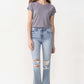 Vervet by Flying Monkey Wren Full Size High Rise Crop Flare Jeans