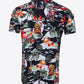 Tropical Print Button-Up Beach Shirt