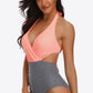 Tie Back Halter Neck One-Piece Swimsuit