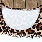 Leopard Color Block Scoop Neck Tunic Tank