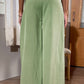 Side Slit Wide Leg Pants