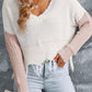 Fringe Hem Rib-Knit Sweater