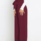 Tie Front Paperbag Wide Leg Pants