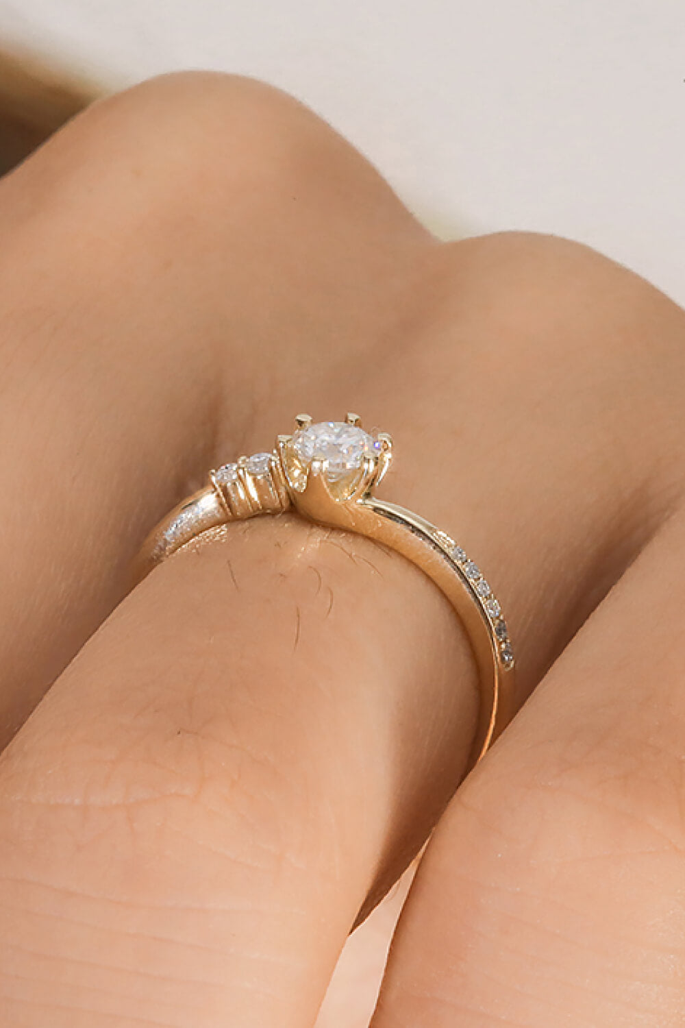 18K Gold 1 Carat Lab-Grown Diamond Ring