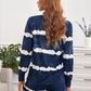 Tie-dyed Stripes Long Sleeve Shorts Lounge Set