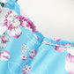 Girls Floral Cold-Shoulder Flutter Sleeve Dress