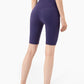 Breathable High-Rise Wide Waistband Biker Shorts
