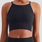 Round Neck Cropped Sports Cami