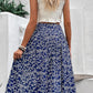 Ditsy Floral Slit High Waist Skirt