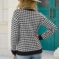 Cozy for Keeps Two-Tone Ribbed Trim Sweater
