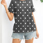 Camouflage Flounce Sleeve Tee Shirt