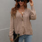 Cable-Knit Button Front Cardigan